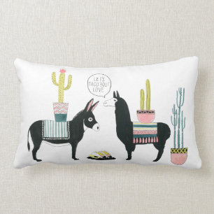 Let's Taco About Love Lumbar Cushion