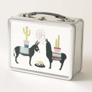 Let's Taco About Love Metal Lunch Box