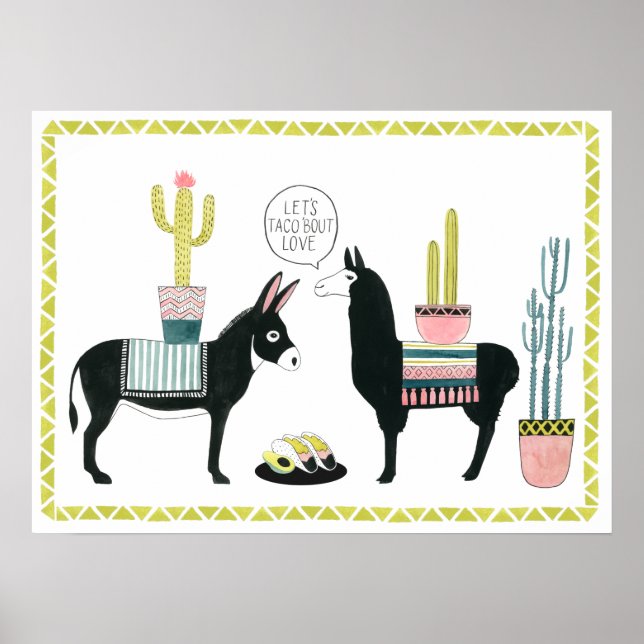 Let's Taco About Love Poster (Front)