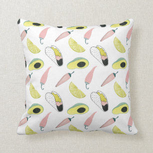 Let's Taco About Love   Taco Element Circle Cushion