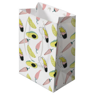 Let's Taco About Love Taco Element Circle Medium Gift Bag