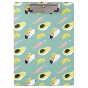 Let's Taco About Love   Taco Element Pattern Clipboard