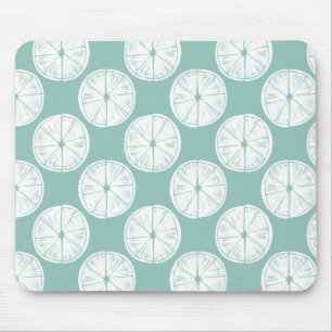 Let's Taco About Love Teal Lime Pattern Mouse Mat