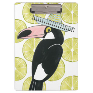 Let's Taco About Love   Toucan Sombrero Clipboard