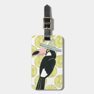 Let's Taco About Love Toucan Sombrero Luggage Tag