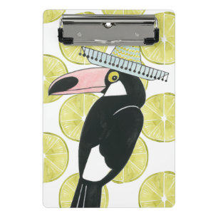 Let's Taco About Love   Toucan Sombrero Mini Clipboard