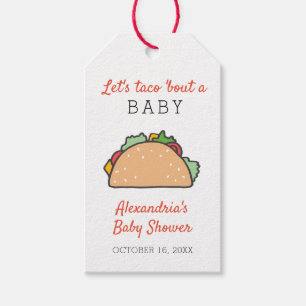 Let's Taco Bout A Baby Shower Mexican Fiesta Gift Tags