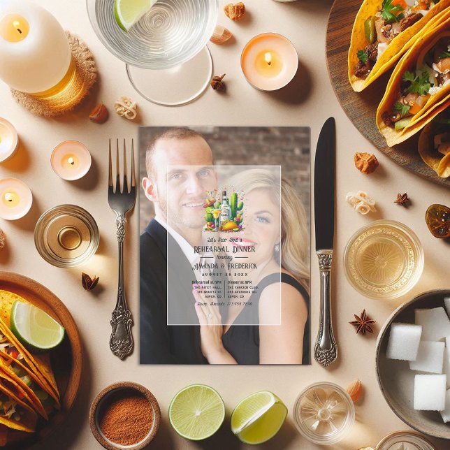 Let's Taco 'Bout a Fun Fiesta Rehearsal Dinner Invitation (Let's Taco 'Bout a Fun Fiesta Rehearsal Dinner Invitation)