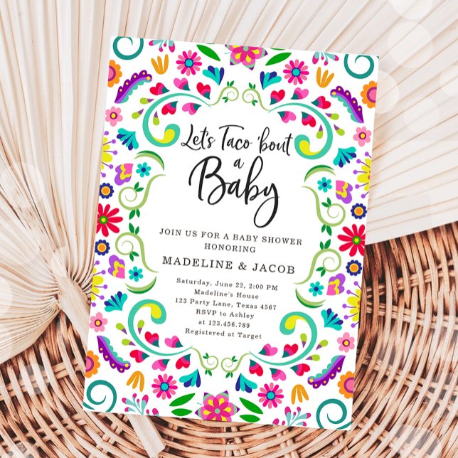 Let's Taco Bout Baby Fiesta Mexican Baby Shower Invitation (Creator Uploaded)