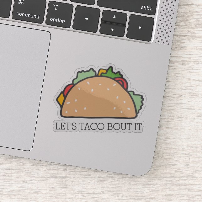 Let's Taco Bout It Cute Mexican Food Pun (Detail)