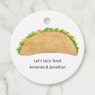 Let's Taco 'bout Love Favour Tags