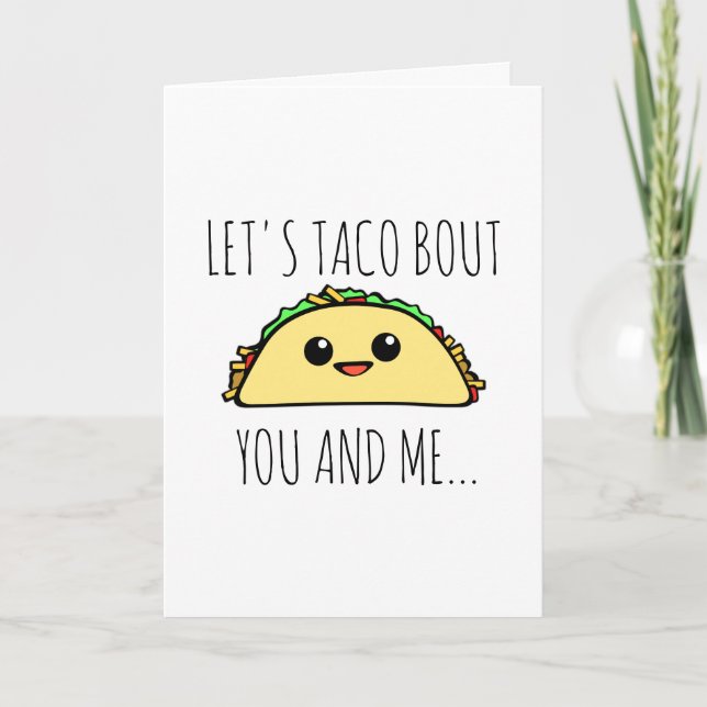 Let's Taco Bout You and Me Holiday Card (Front)