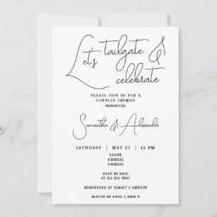 Let's Tailgate & Celebrate Wedding Couples Shower Invitation