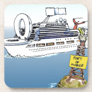 Lets Take A Cruise Funny Gifts Tees & Cards Coaster