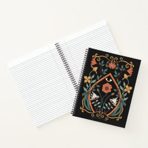Let's take a trip fungi all seeing eye cottagecore notebook