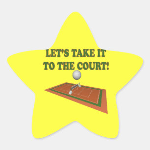 Lets Take It To The Court Star Sticker