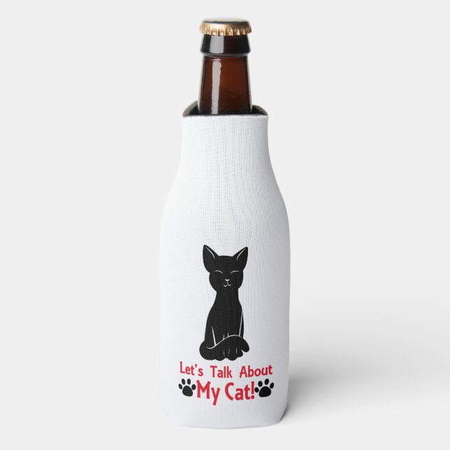 Let's Talk About My Cat Bottle Cooler (Bottle Front)