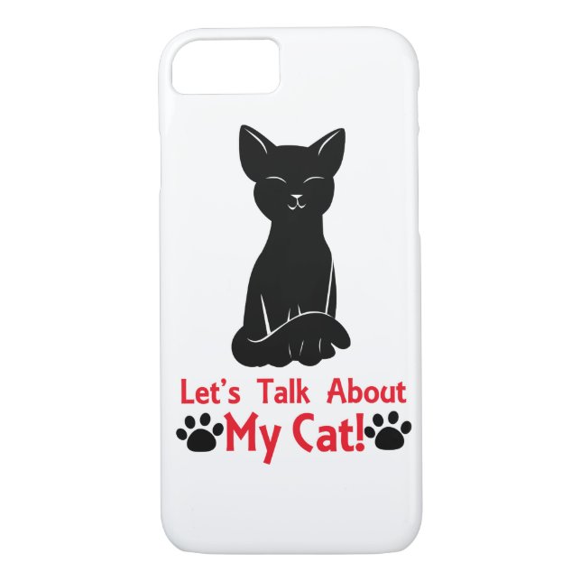 Let's Talk About My Cat Case-Mate iPhone Case (Back)