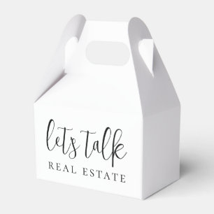 Let's Talk Real Estate Open House Realty Favour Box