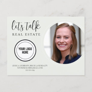 Let's Talk Real Estate Postcard