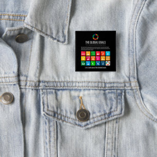 Let's Talk Sustainability Goals Inspiring Gifts 15 Cm Square Badge