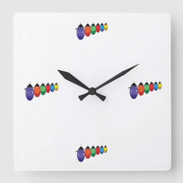 LET'S TELL TIME "CHRISTMAS LIGHTS" CLOCK (Front)