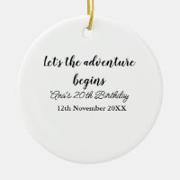 lets the adventure begins 20th birthday add name d
