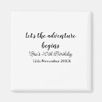 lets the adventure begins 20th birthday add name d