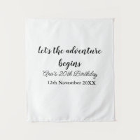 lets the adventure begins 20th birthday add name d