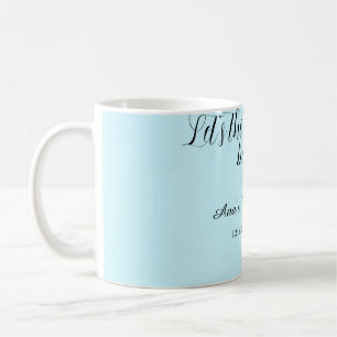 lets the adventure begins bridal shower add name d coffee mug