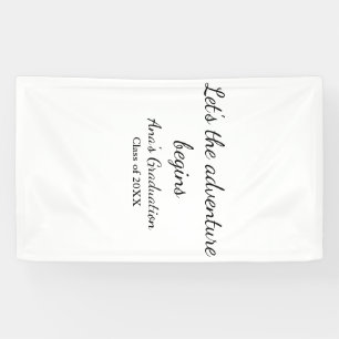 lets the adventure begins graduation class of 20XX Banner