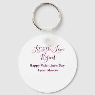 lets the fun begins happy new year name year simpl key ring