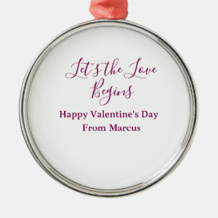 lets the fun begins happy new year name year simpl metal tree decoration