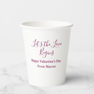 lets the fun begins happy new year name year simpl paper cups
