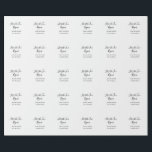lets the fun begins wedding couple name date simpl wrapping paper<br><div class="desc">Design</div>