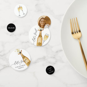 Let's Toast Engagement Party  Confetti