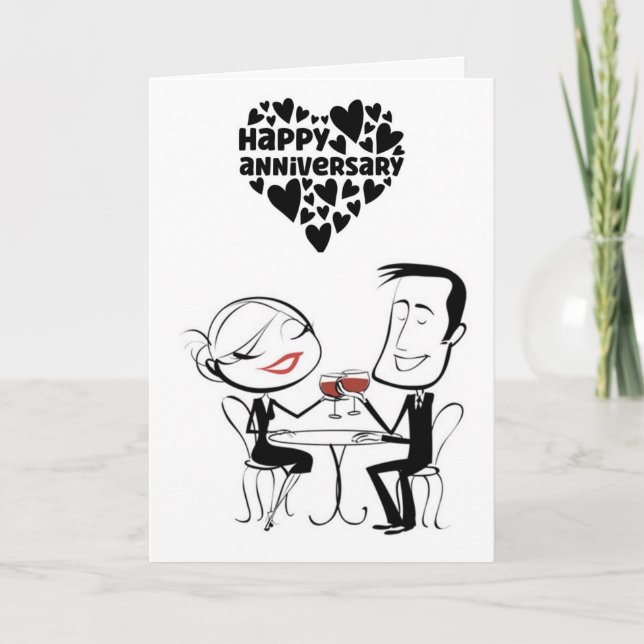 LET'S "TOAST" OUR "LOVE" ON OUR ANNIVERSARY CARD (Front)