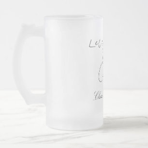Let's toast the couple engagement wedding party ye frosted glass beer mug