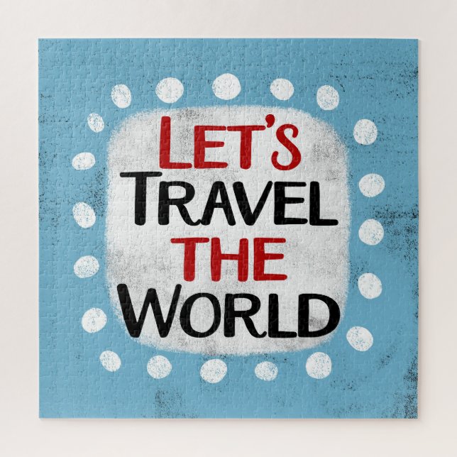 Let's Travel The World Jigsaw Puzzle (Vertical)