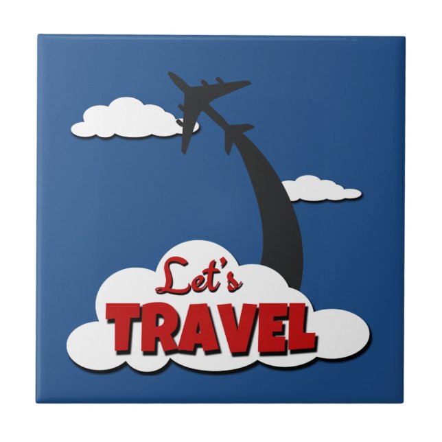 Let's travel tile (Front)