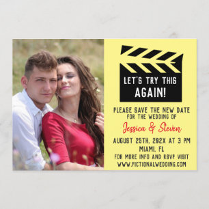 Let's try this again funny wedding update invite