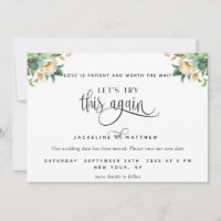 Let's Try This Again, Greenery and White Floral