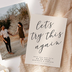 Let's Try This Again New Save the Date