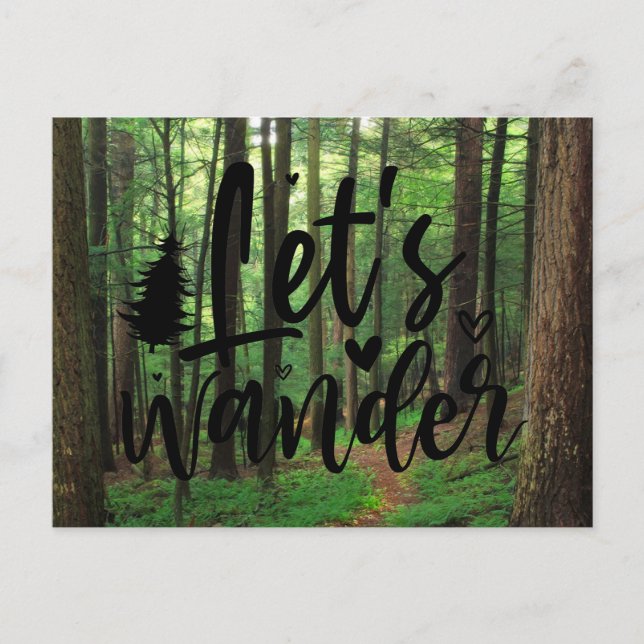 Lets Wander Postcard (Front)