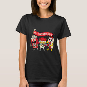 Lets Watch Horror Movies Fun Halloween Costume Spo T-Shirt