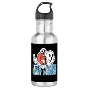 Let's Watch Scary Movies Scream Horror 532 Ml Water Bottle