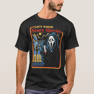 Lets Watch Scary Movies Scream Horror Active  T-Shirt