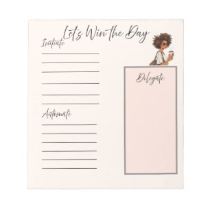 Let's Win the Day Notepad