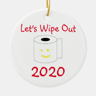 Let's Wipe Out 2020 Ceramic Tree Decoration