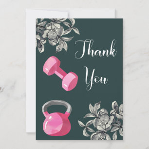 Lets Work It Out Thank You Card